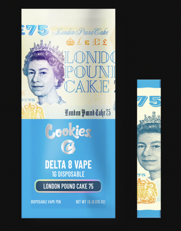 Cookies D8 Vape - London Pound Cake