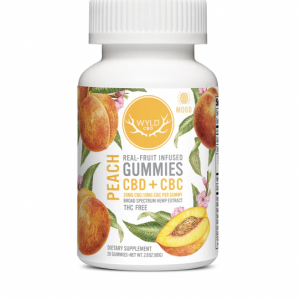 Wyld CBD + CBG Gummies - Peach